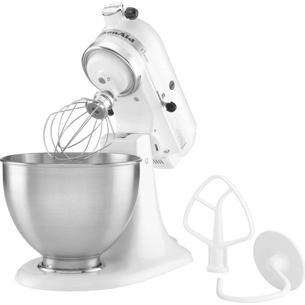 Кухонна машина KITCHENAID CLASSIC 4,3 л Білий (5K45SSEWH) Насадки для густих сумішей