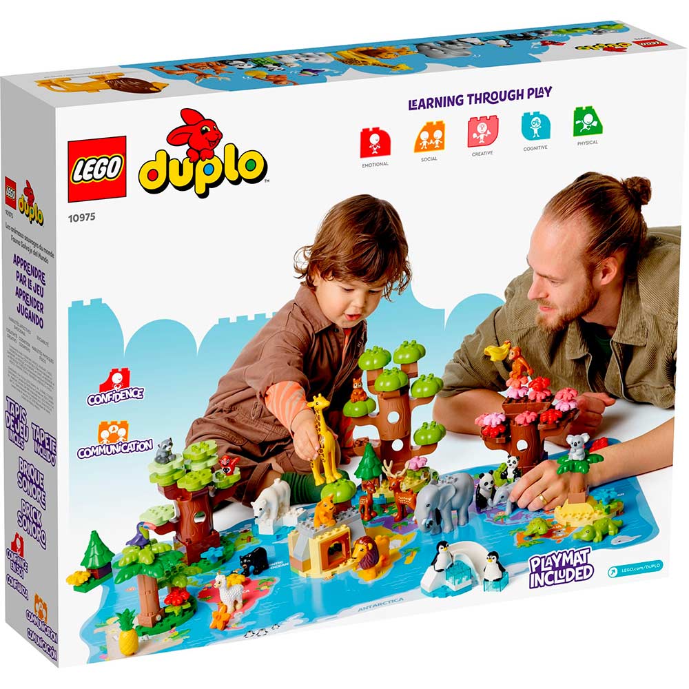 Замовити Конструктор LEGO DUPLO Town Дикі тварини світу 142 деталей (10975)