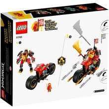 Конструктор LEGO Ninjago Робот-вершник Кая EVO 312 деталей (71783)