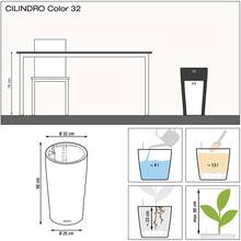 Кашпо Lechuza Cilindro Color 32 Белый (13950)