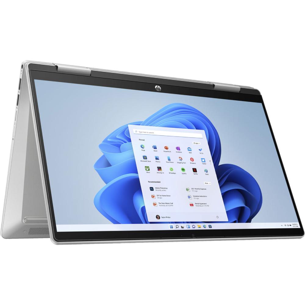 Зовнішній вигляд Ноутбук HP Pavilion x360 14-ek1011ua Silver (832S9EA)