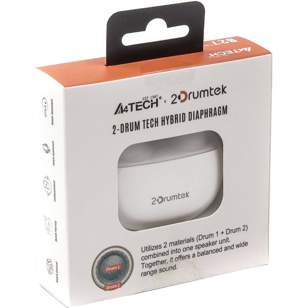 Фото Гарнітура A4TECH B27 (Grayish White)