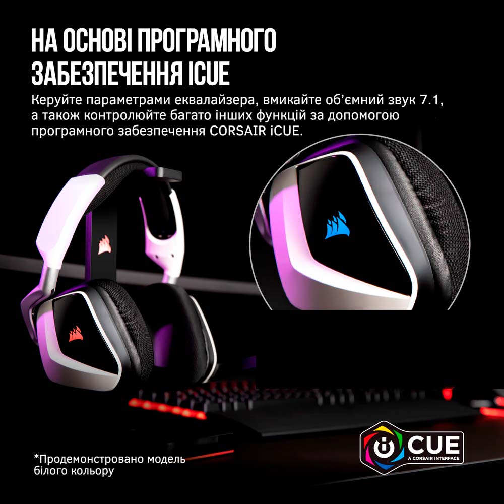 Фото Гарнітура CORSAIR Void RGB Elite Wireless Premium Carbon (CA-9011201-EU)