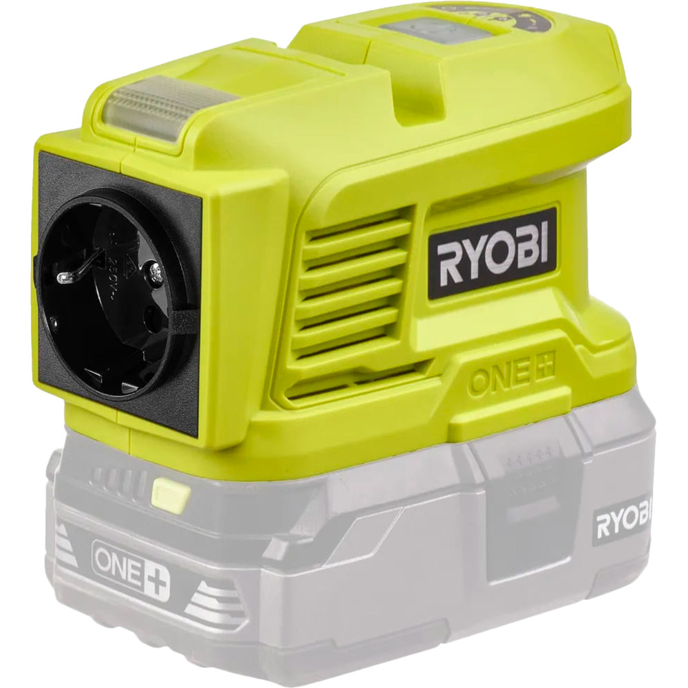 Інвертор напруги акумуляторний RYOBI RY18BI150A-0 18В ONE+ 220 В 150 Вт (5133004895) Матеріал пластик
