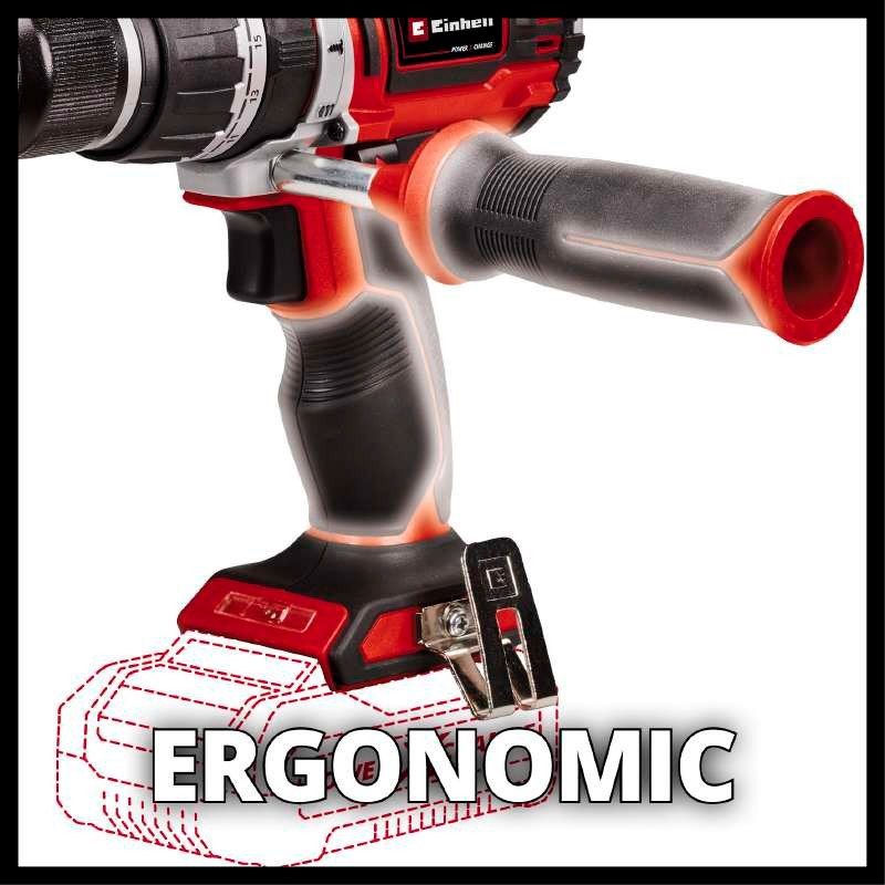 Дриль шуруповерт EINHELL ударний TP-CD 18/60 Li-i BL Solo 18В (4514205) Тип акумулятора Li-Ion