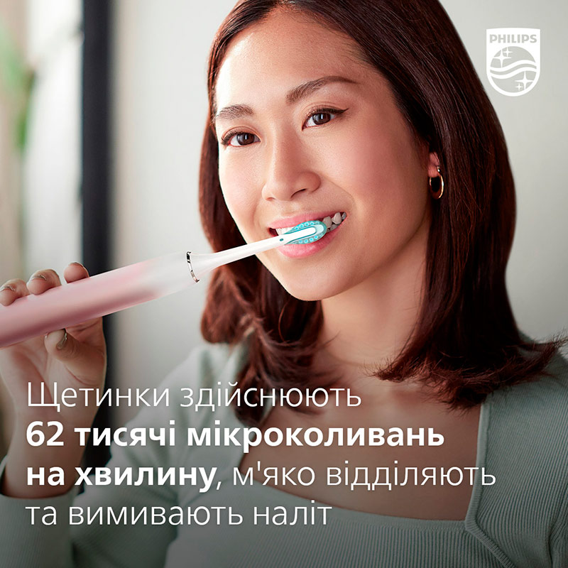 Фото 14 Зубная щетка PHILIPS Sonicare DiamondClean Gradient Pink White (HX9911/84)