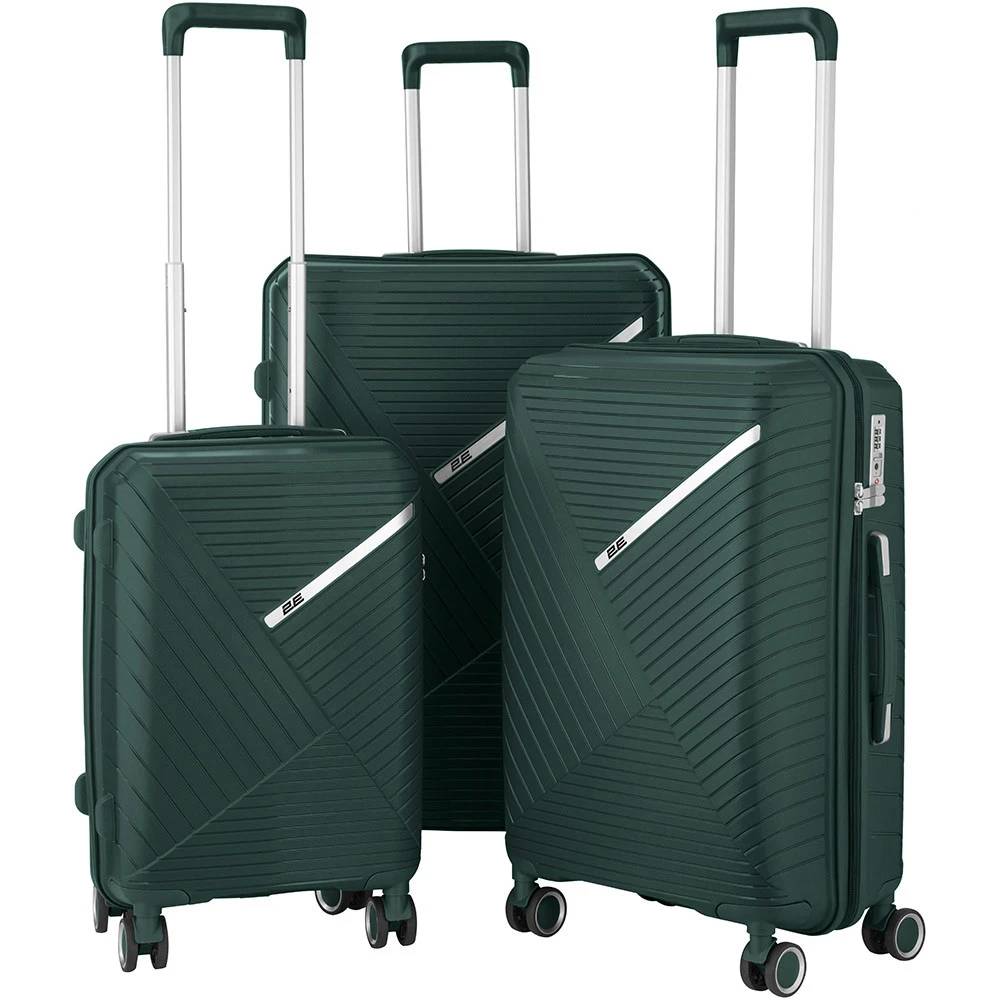 Чемодан 2E SIGMA L Emerald Green (2E-SPPS-L-EG) Особенности телескопическая ручка