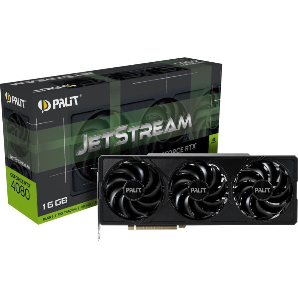 Заказать Видеокарта PALIT GeForce RTX 4080 JetStream 16GB 256Bit 2505/22400MHz (NED4080019T2-1032J)