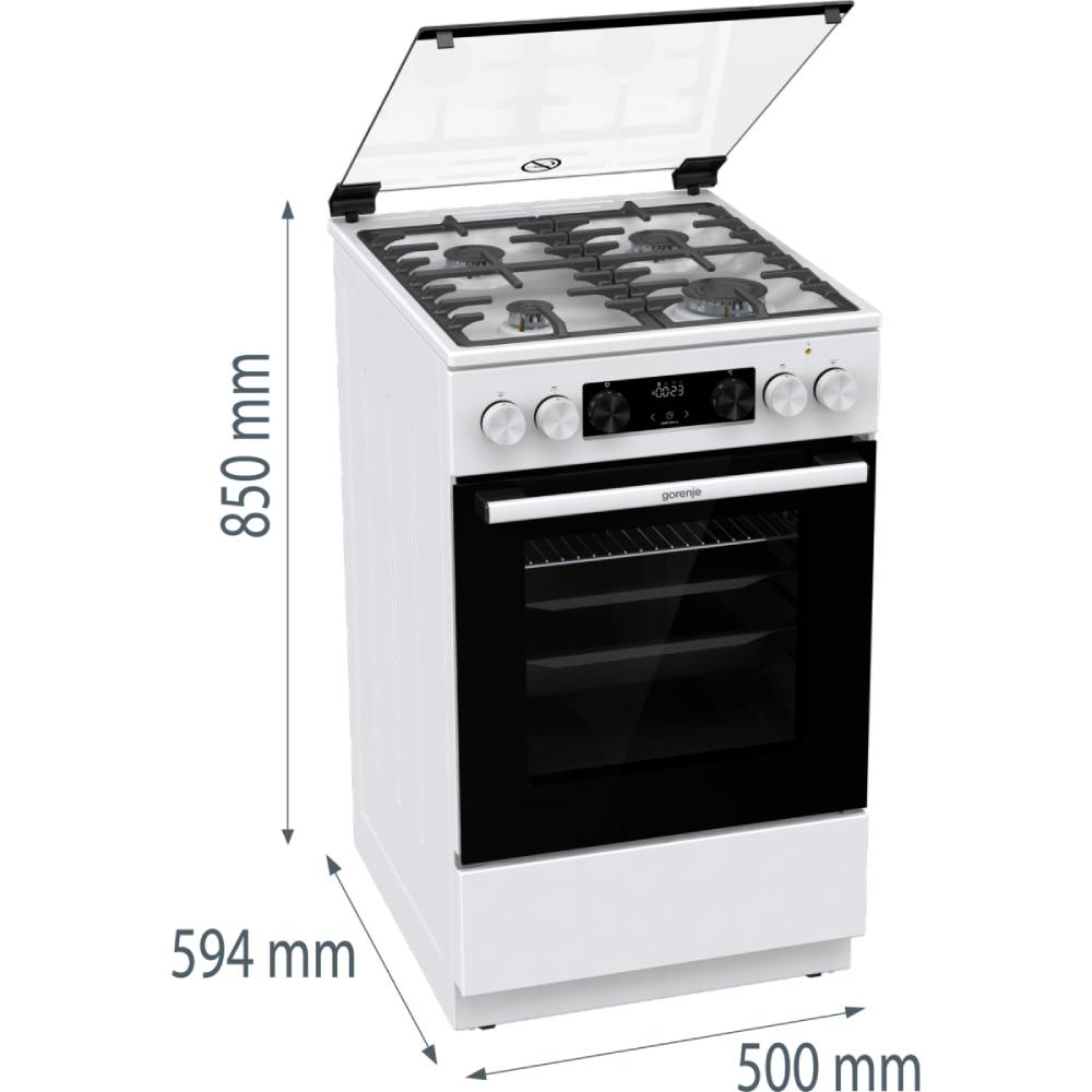 В інтернет магазині Плита комбінована GORENJE GK 5C61 WF (FM514D-FPD4B)