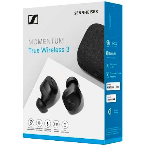 Фото Гарнитура SENNHEISER MOMENTUM True Wireless 3 Black (509180)