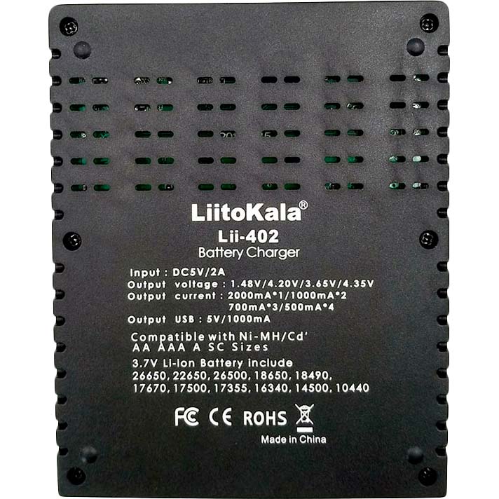 Фото Зарядное устройство LIITOKALA Lii-402