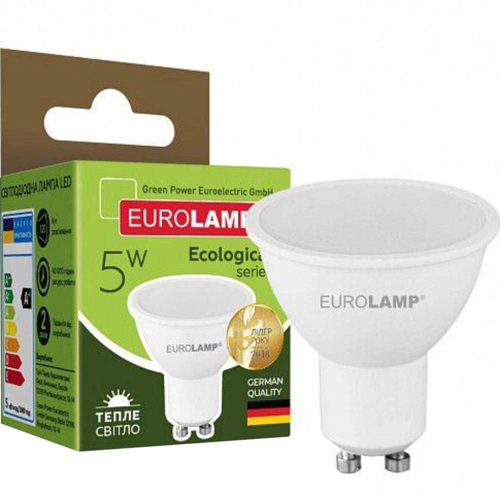 Світлодіодна лампа EUROLAM ECO серія P 5W 3000K (LED-SMD-05103(P)) Світлодіодна лампа EUROLAM ECO серія P 5W 3000K (LED-SMD-05103(P))