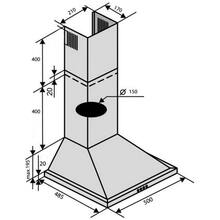 Витяжка VENTOLUX LIDO 50 BK (700)