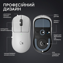 Миша LOGITECH G Pro X Superlight 2 Lightspeed White (L910-006638)