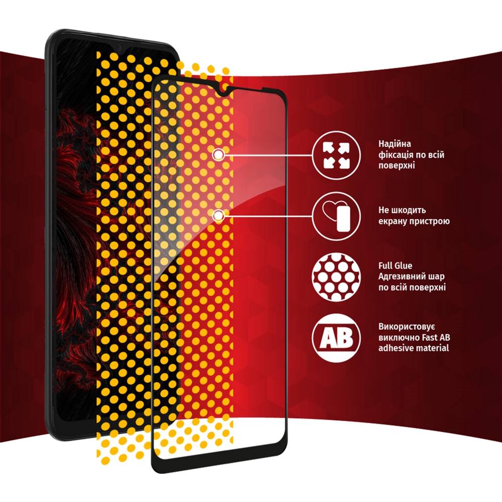 Фото Защитное стекло Intaleo Full Glue для Xiaomi Redmi Note 9S Black (1283126501340)
