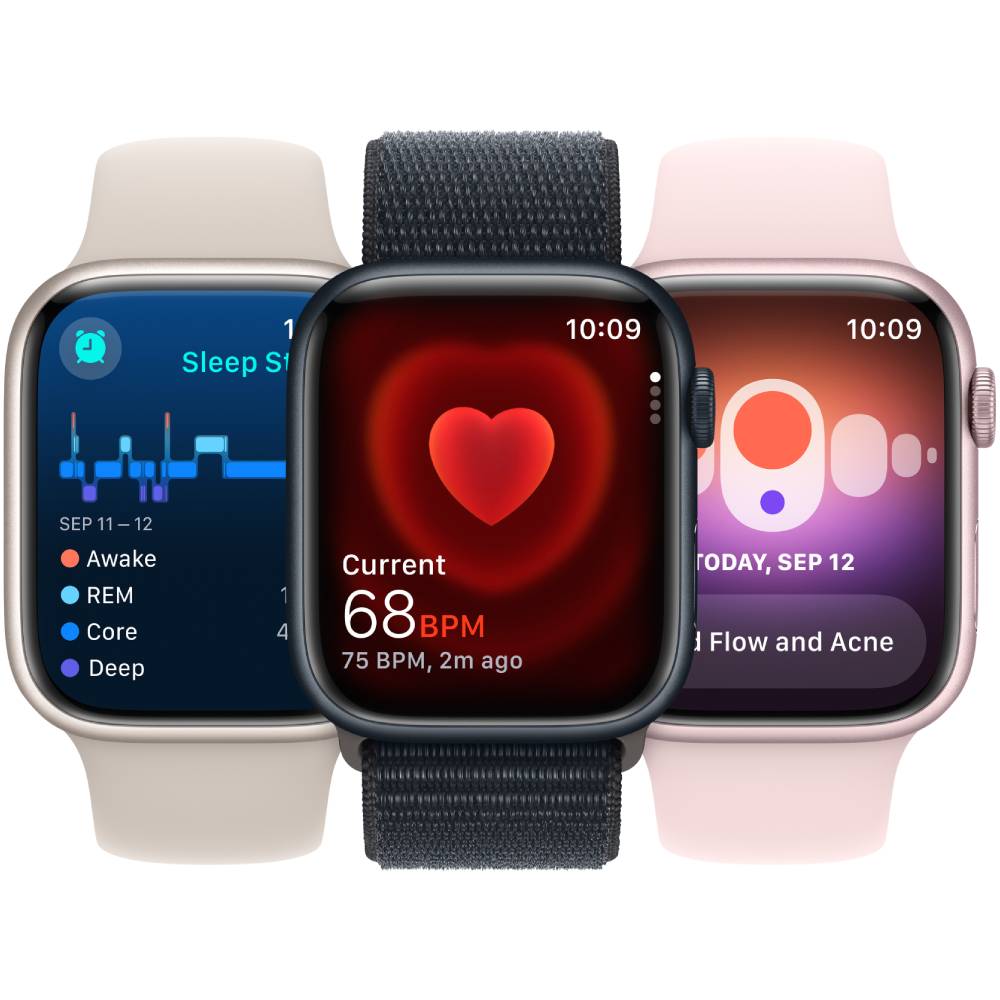 Смарт-часы APPLE Watch Series 9 GPS 45mm Midnight Alum Midnight Sp/b - S/M (MR993QP/A) Вид деятельности велоспорт