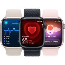 Смарт-часы APPLE Watch Series 9 GPS 41mm Starlight Alum Starlight Sp/b - S/M (MR8T3QP/A)