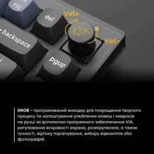Клавиатура KEYCHRON Q5 Gateron G PRO Red USB-A RGB Blue (Q5O1Z_KEYCHRON)