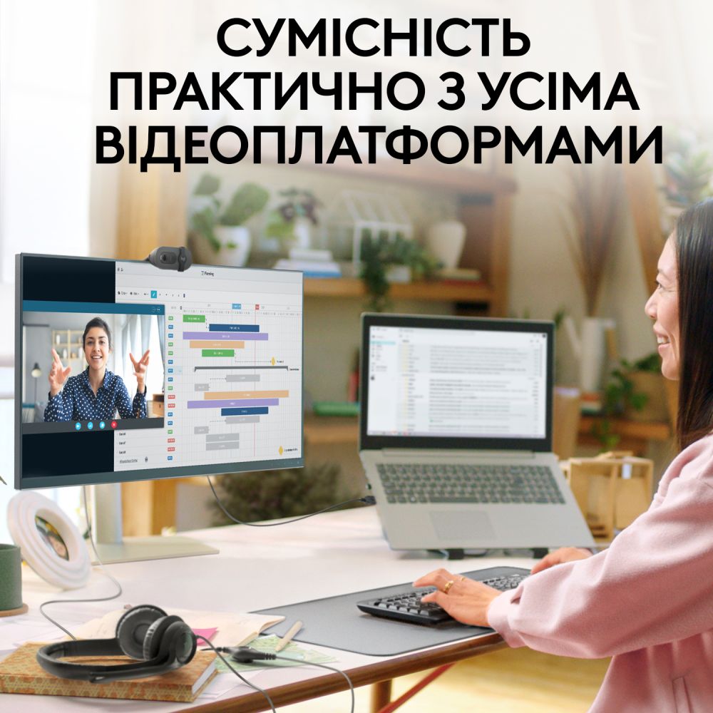 Фото Web-камера LOGITECH Brio 100 FHD Graphite (L960-001585)