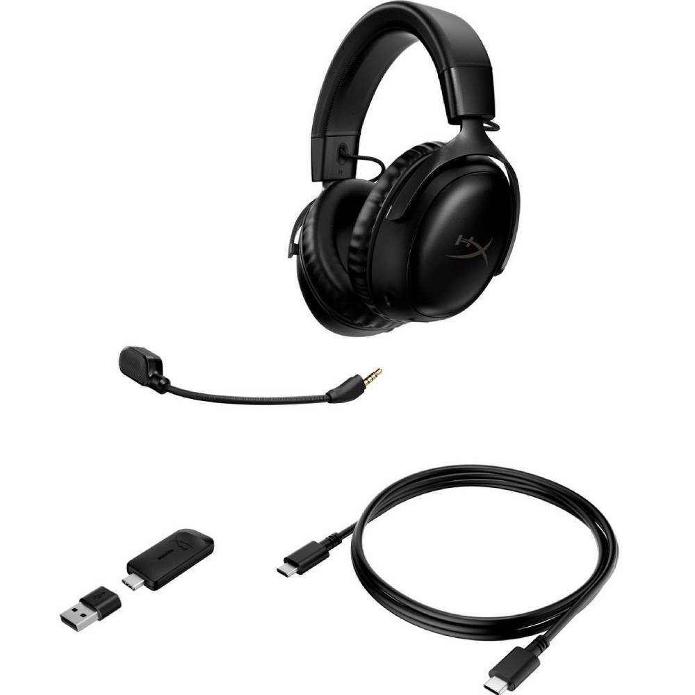 Фото Гарнитура HYPERX Cloud III WL USB-A/USB-C Black (77Z45AA)