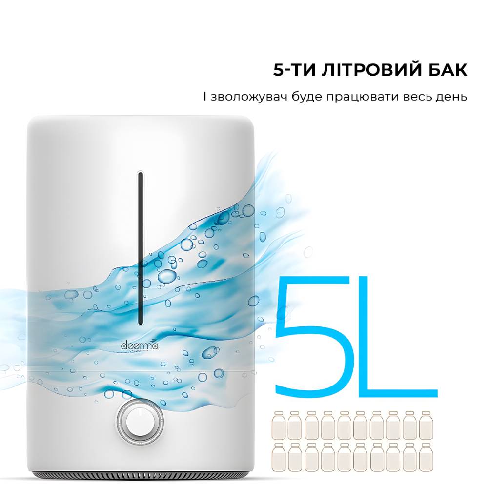 Фото Зволожувач повітря DEERMA 5L White DEM-F628W