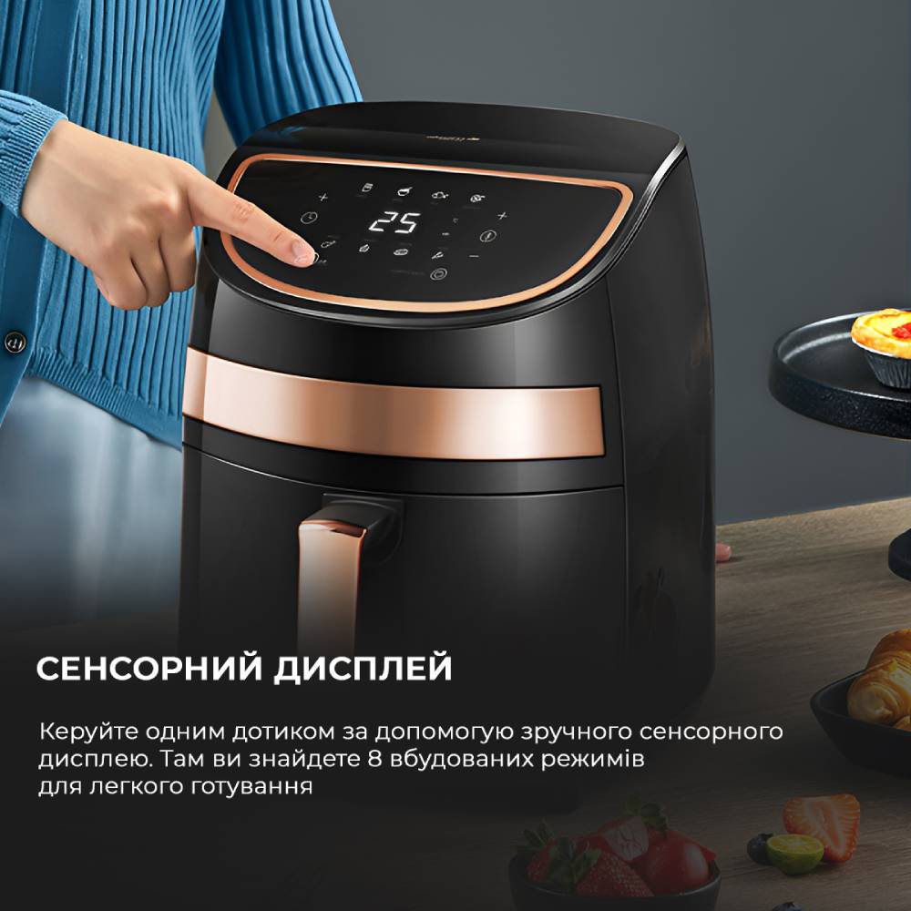 Фото Аерофритюрниця DEERMA Air Fryer KZ100 (DEM-KZ100)