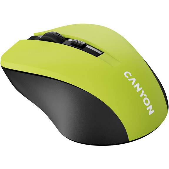 Миша CANYON MW-1 Wireless Yellow (CNE-CMSW1Y) Розподільча здатність сенсору 1600