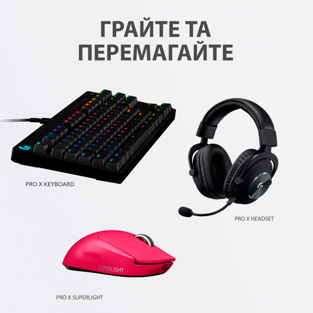 Фото Миша LOGITECH PRO X SUPERLIGHT Wireless Gaming Mangeta (910-005956)