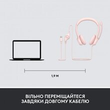 Гарнітура LOGITECH USB H390 Rose (981-001281)