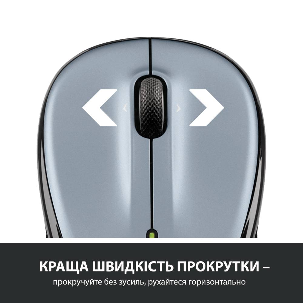 Мышь LOGITECH M325s Wireless Light Silver (910-006813) Беспроводное подключение RF