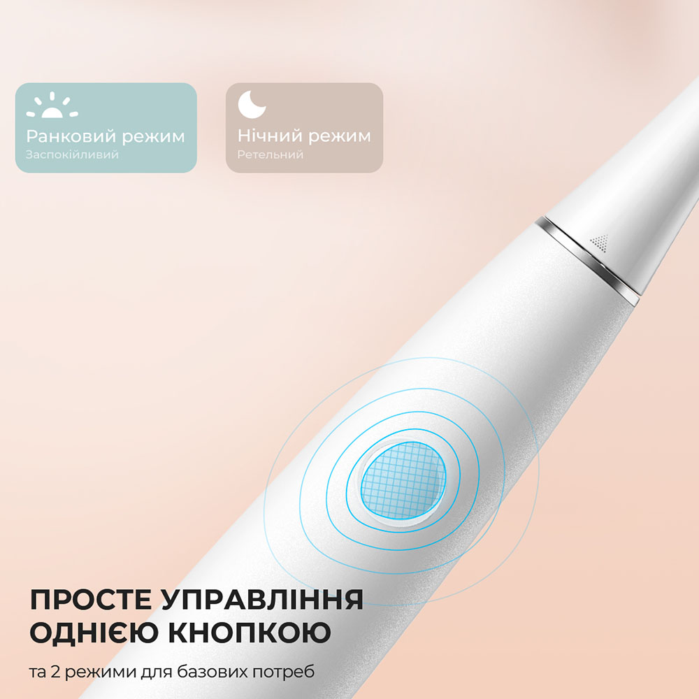 В інтернет магазині Електрична зубна щітка Oclean Air 2T Electric Toothbrush White (6970810552324)