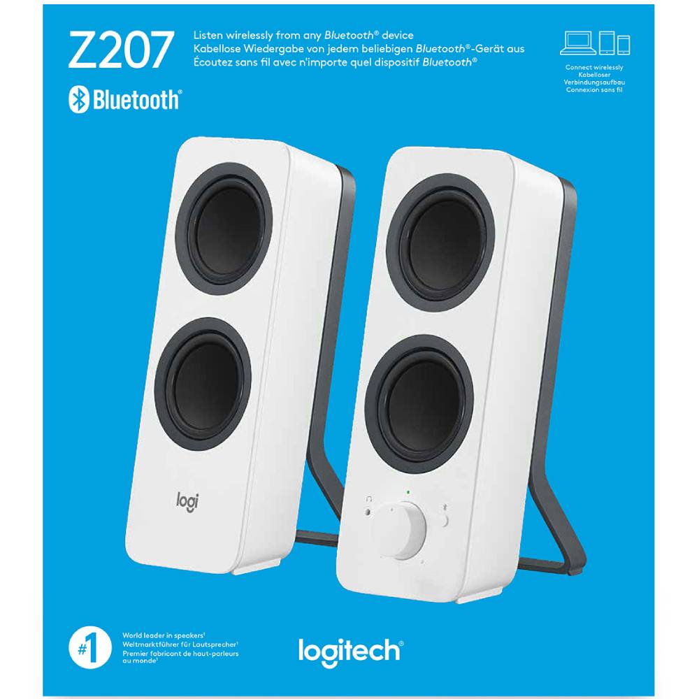 В Фокстрот Колонки LOGITECH Z207 Bluetooth WHITE (L980-001292)