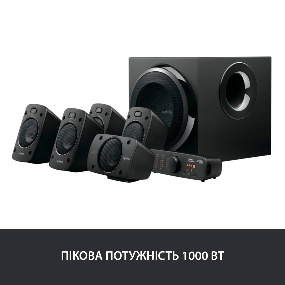 Колонки LOGITECH Speaker System Z906 (980-000468) Загальна вихідна потужність 500