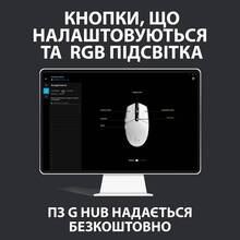 Миша LOGITECH G102 LIGHTSYNC WHITE EER (L910-005824)