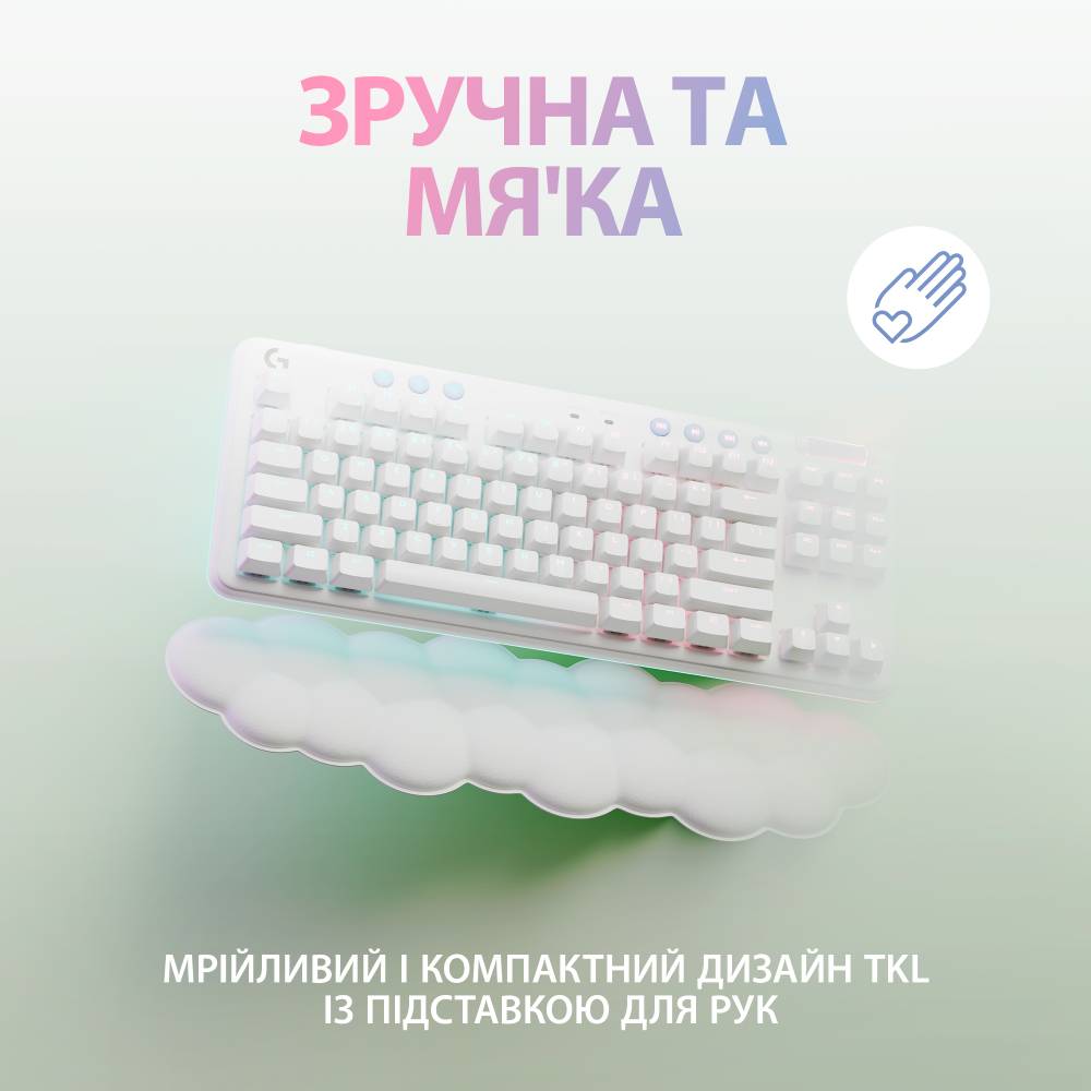 Клавиатура LOGITECH G715 Wireless Gaming UA Tactile White  (920-010465) Комплектация клавиатура