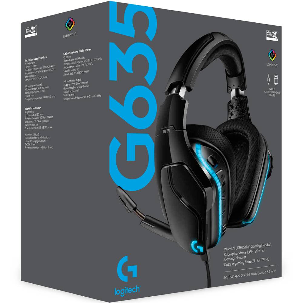 Огляд Гарнітура LOGITECH G635 Gaming (L981-000750)