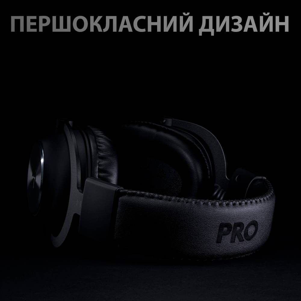 Гарнитура Logitech G PRO X Wireless LIGHTSPEED Black (L981-000907) Конструкция полноразмерные (полный обхват уха)