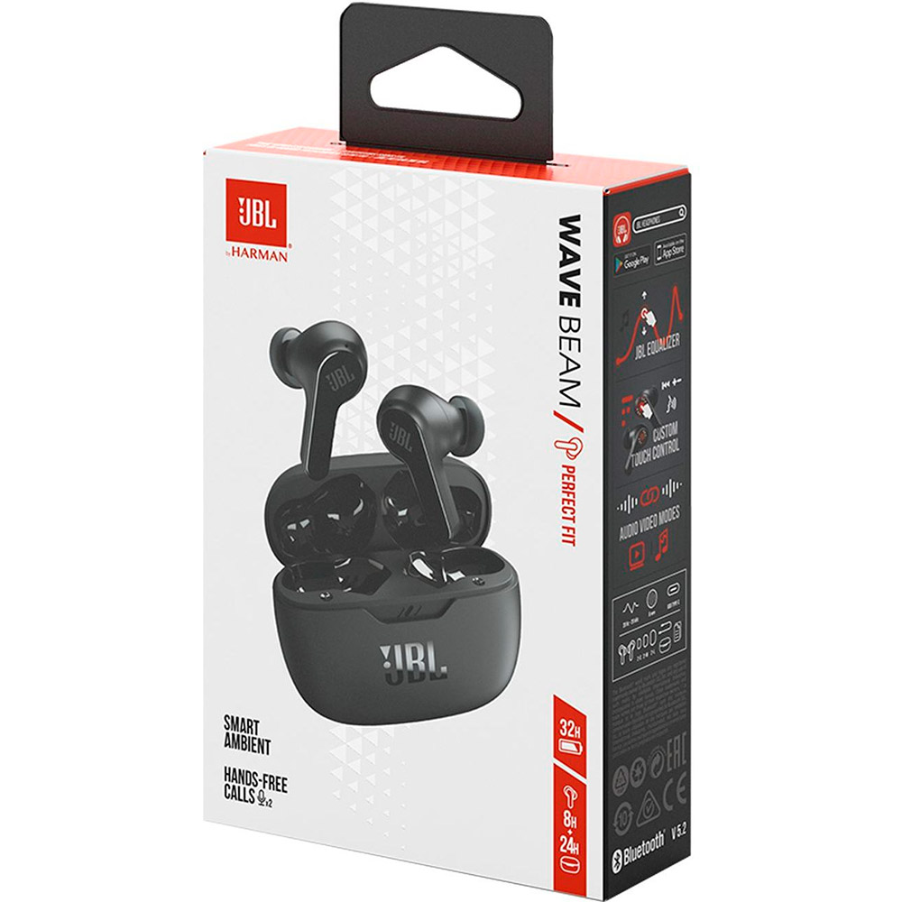 Покупка Гарнітура JBL WAVE BEAM Black (JBLWBEAMBLK)