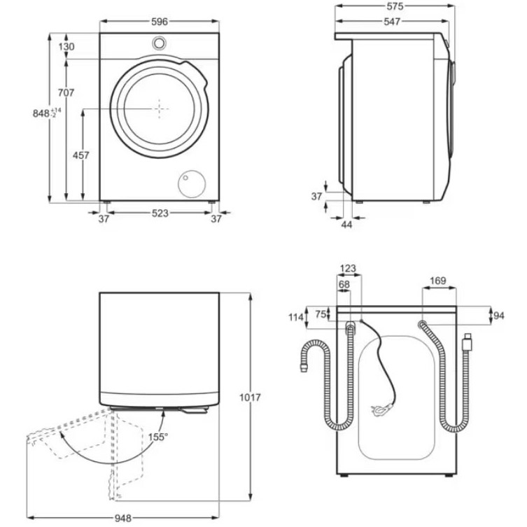 Замовити Прально-сушильна машина ELECTROLUX EW7WO349SU