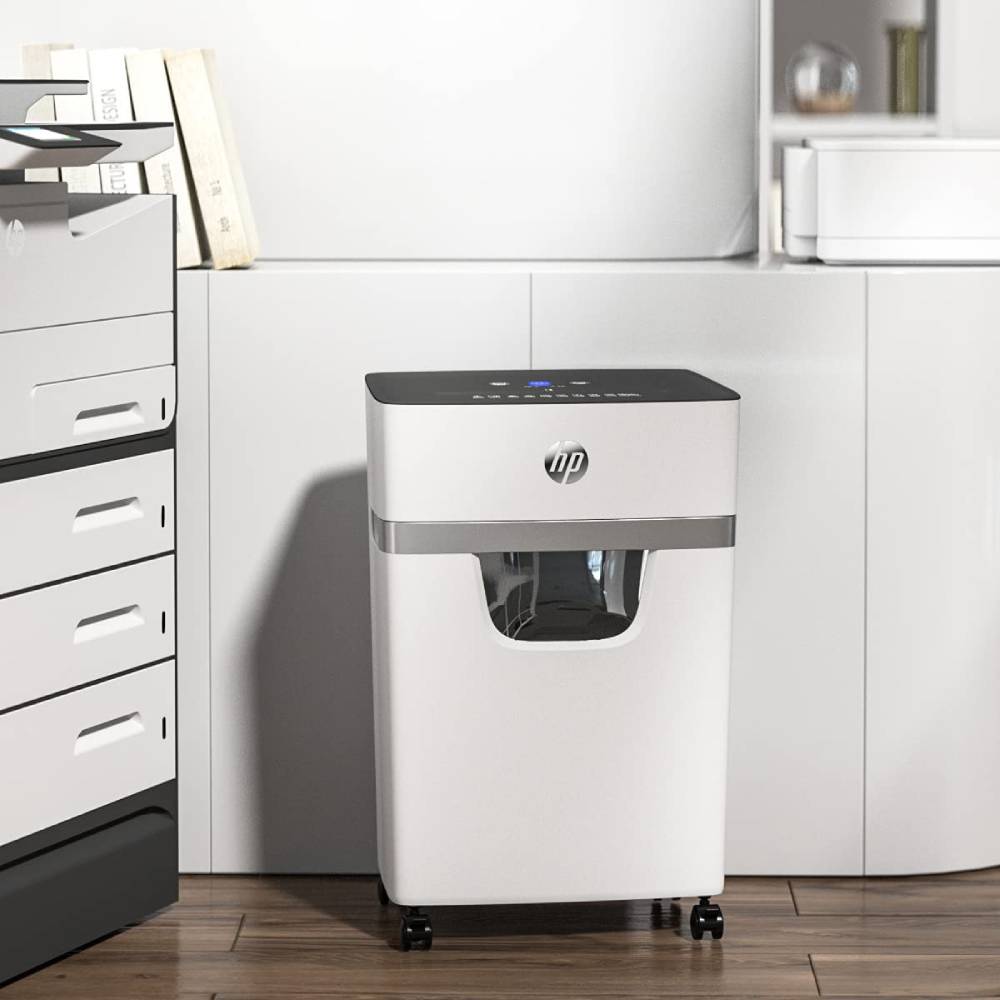 Внешний вид Шредер HP OneShred 12MC, 25 л (2806)