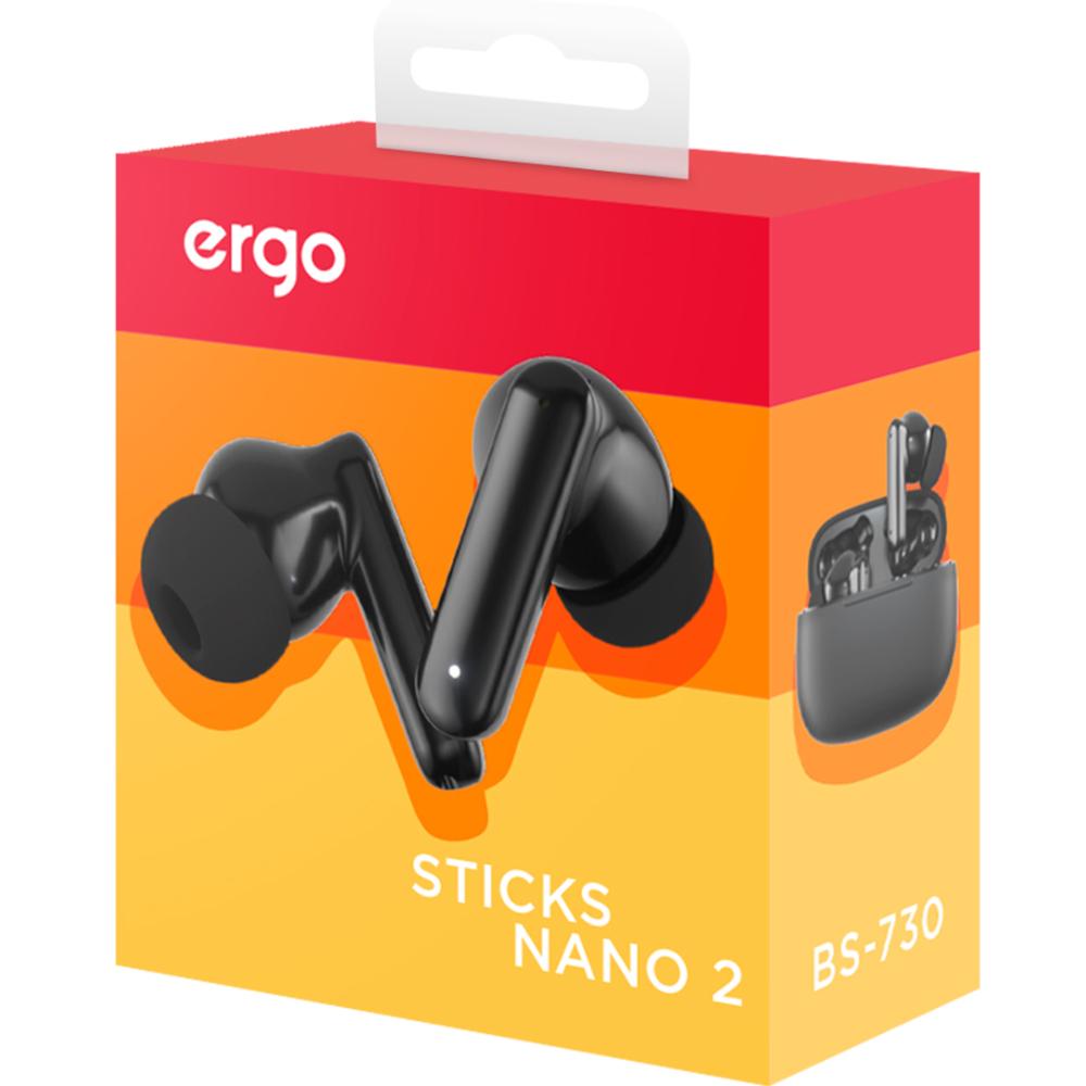 Замовити Гарнітура ERGO BS-730 Sticks Nano 2 Black (BS-730K)