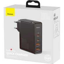 Сетевое зарядное устройство BASEUS CCGAN2P-L01 100W GaN Black (CCGAN2P-L01)