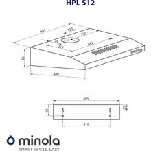 Витяжка MINOLA HPL 512 BL