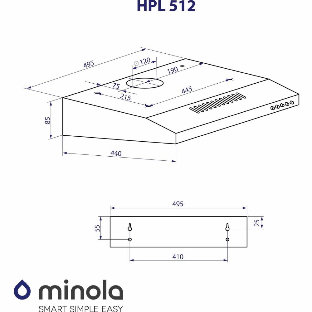 В Україні Витяжка MINOLA HPL 512 I