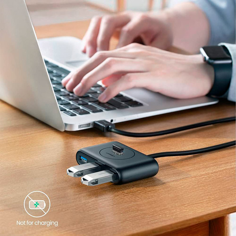 USB-хаб UGREEN USB 3.0 Hub 0.5 m Black (20290) Тип питания пассивный