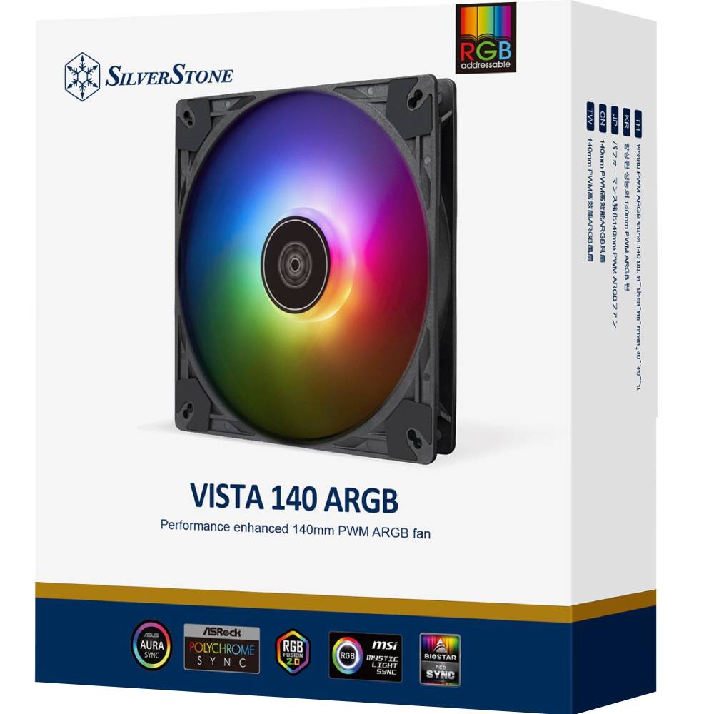 В Україні Кулер корпусний SILVERSTONE Vista VS140B ARGB (SST-VS140B-ARGB)