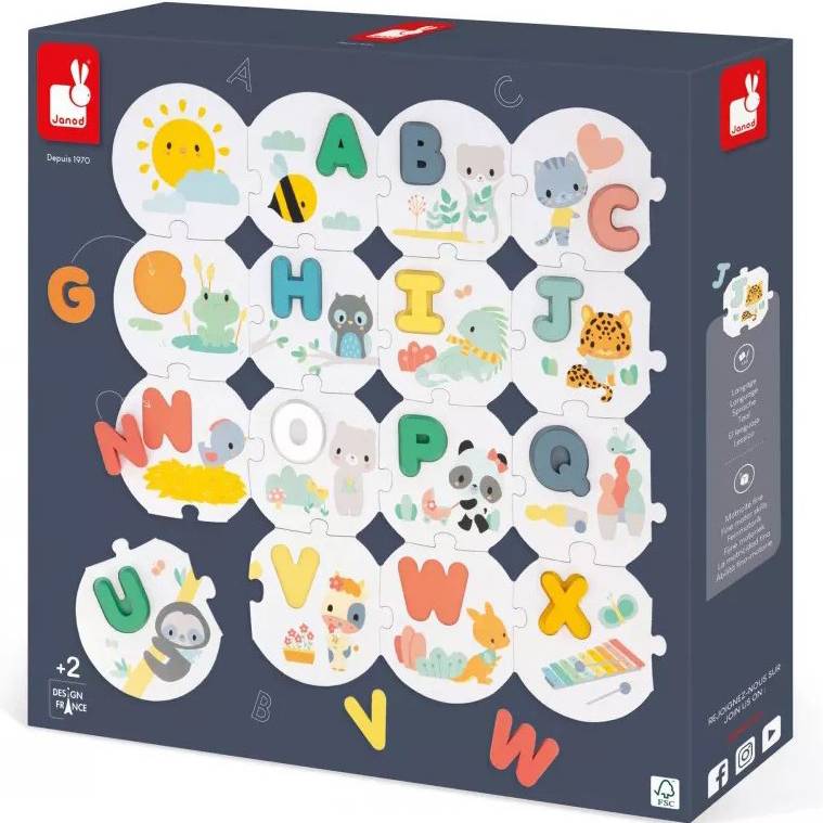 Покупка Развивающая игра JANOD Мой первый алфавитный пазл (J08045)