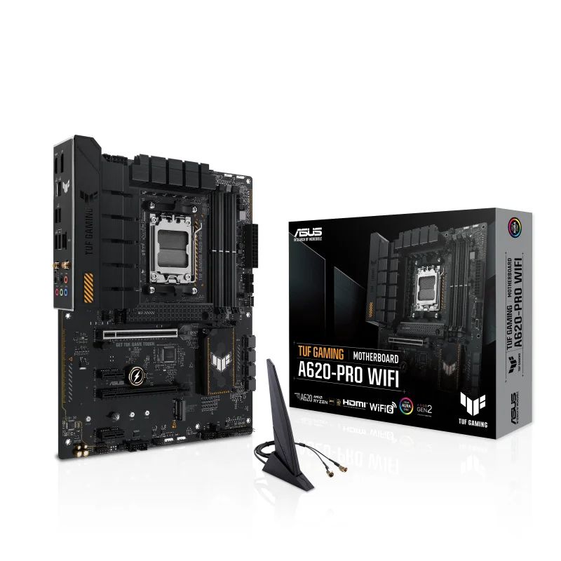 Зовнішній вигляд Материнська плата ASUS TUF GAMING A620-PRO WIFI (90MB1FR0-M0EAY0)