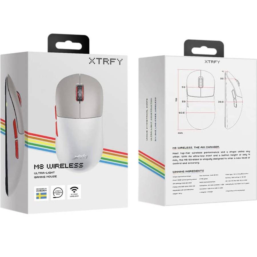 Покупка Миша XTRFY M8 WIRELESS Retro (M8W-RGB-RETRO)