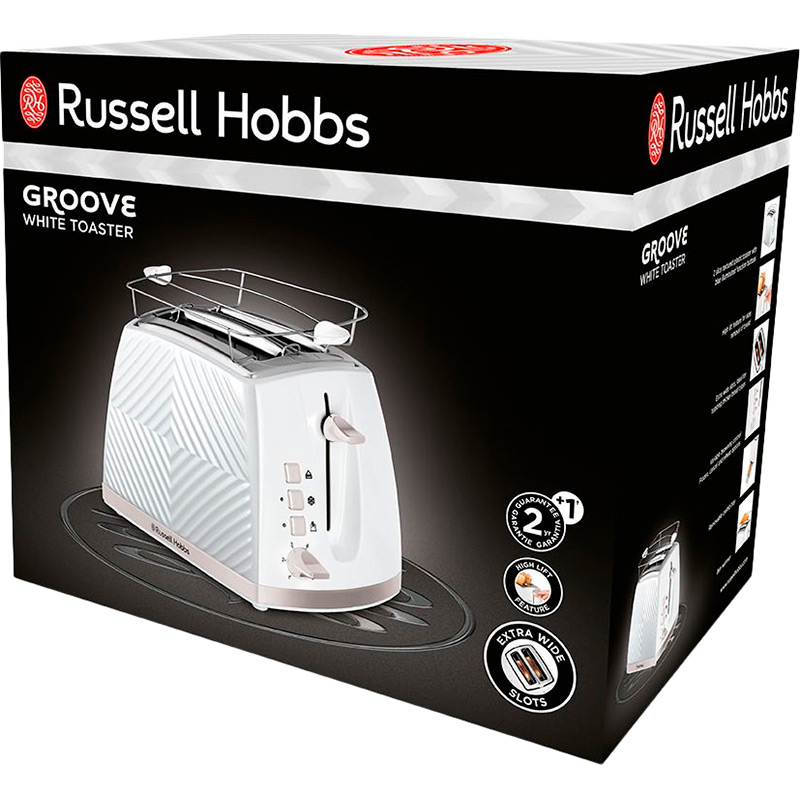 Заказать Тостер RUSSELL HOBBS Groove 2 Slice White (26391-56)